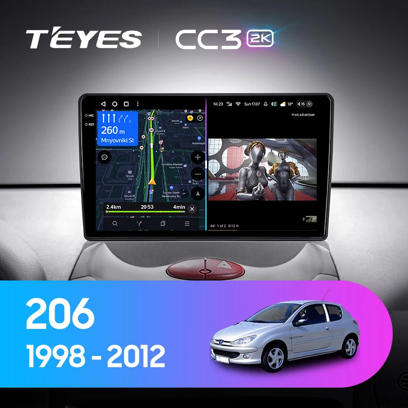 Peugeot 206 T13 T16 T12 (1998-2012) [F2] - T'EYES
